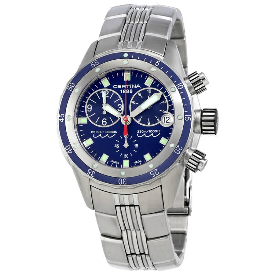 Certina DS Blue Ribbon Chronograph Mens Watch C007.417.11.041.00商品第1张图片规格展示