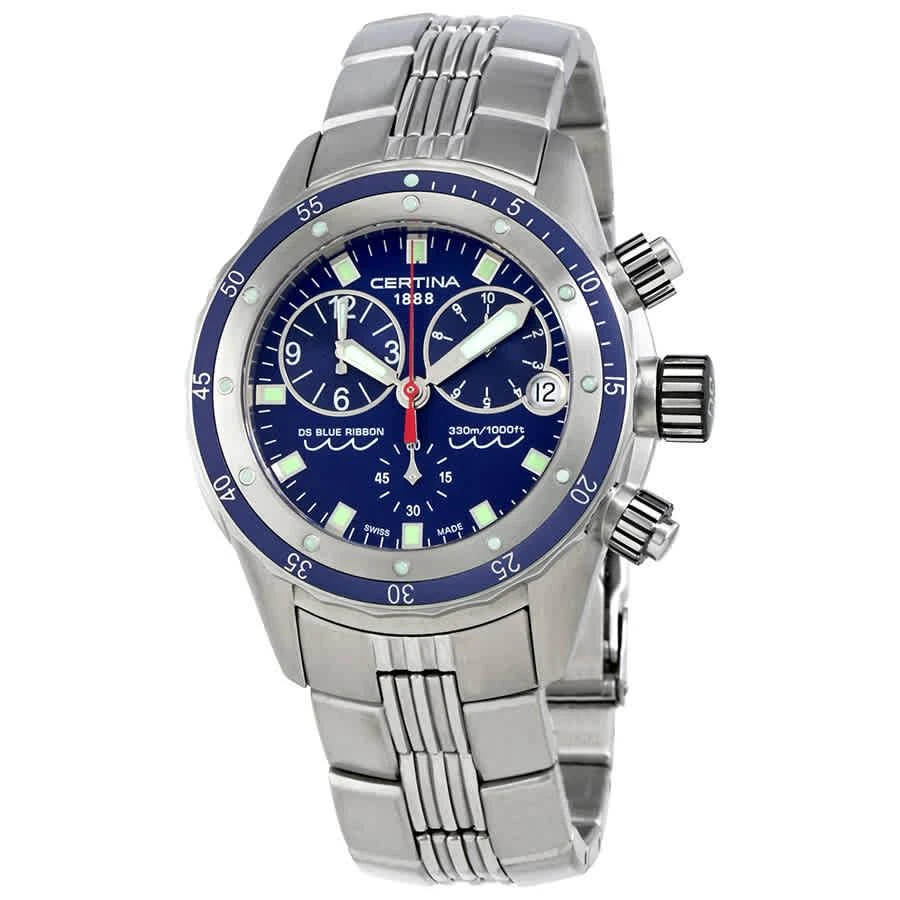 商品Certina|Certina DS Blue Ribbon Chronograph Mens Watch C007.417.11.041.00,价格¥1980,第1张图片