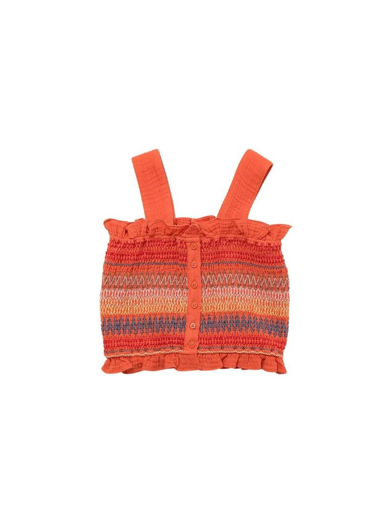 商品Stella McCartney|Organic Cotton Smocked Top,价格¥292,第1张图片