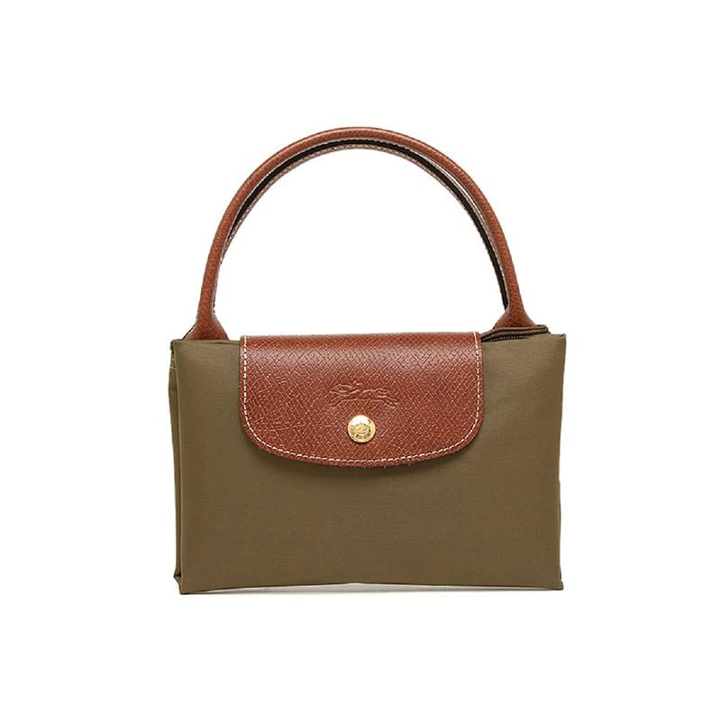 商品[国内直发] Longchamp|珑骧 LONGCHAMP 奢侈品 女士LE PLIAGE系列中号黑色织物短柄可折叠手提包饺子包 1623 089 001,价格¥502,第4张图片详细描述