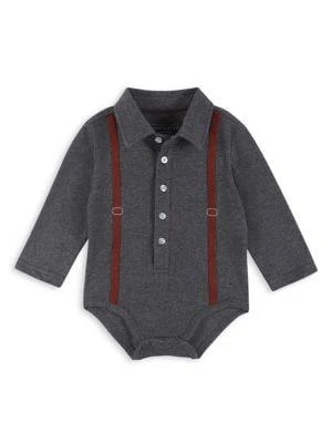 商品Andy & Evan|Baby Boy's Two Piece Suspender Shirt & Joggers Set,价格¥122,第3张图片详细描述