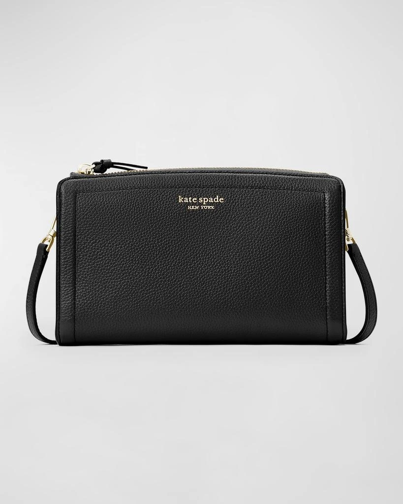 商品Kate Spade|knott small pebbled leather crossbody bag,价格¥1532,第1张图片