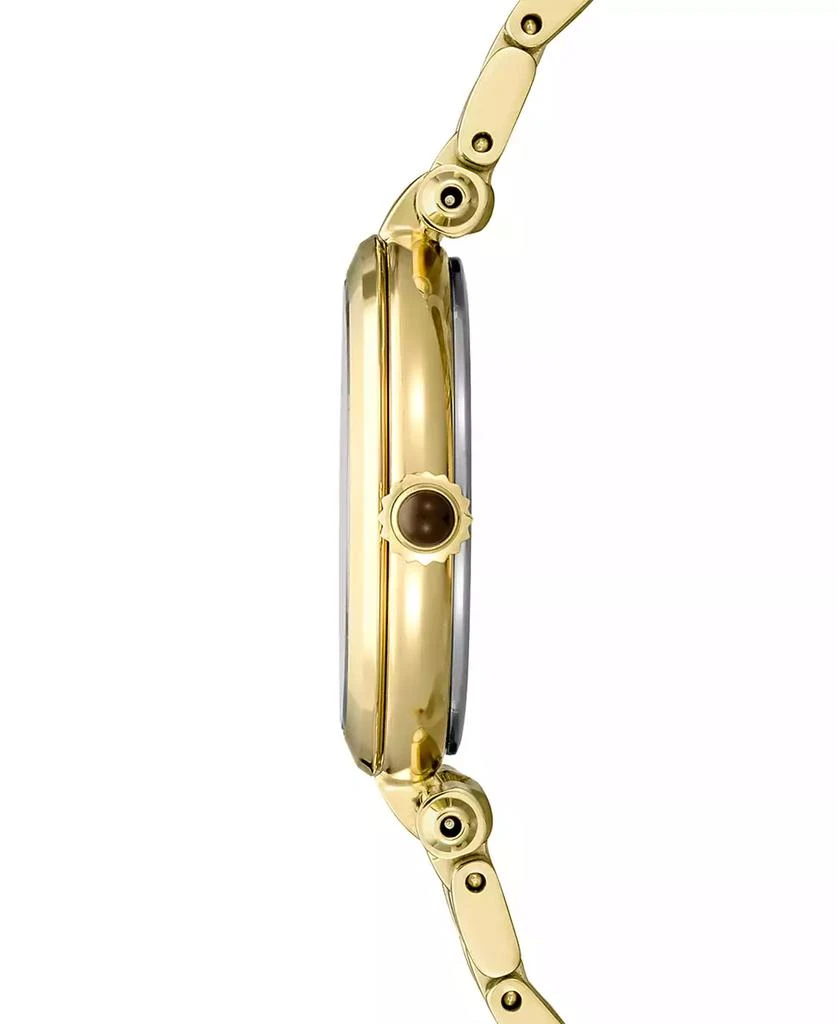 商品Seiko|Women's Diamond (1/8 ct. t.w.) Gold-Tone Stainless Steel Bracelet Watch 30mm,价格¥3105,第2张图片详细描述