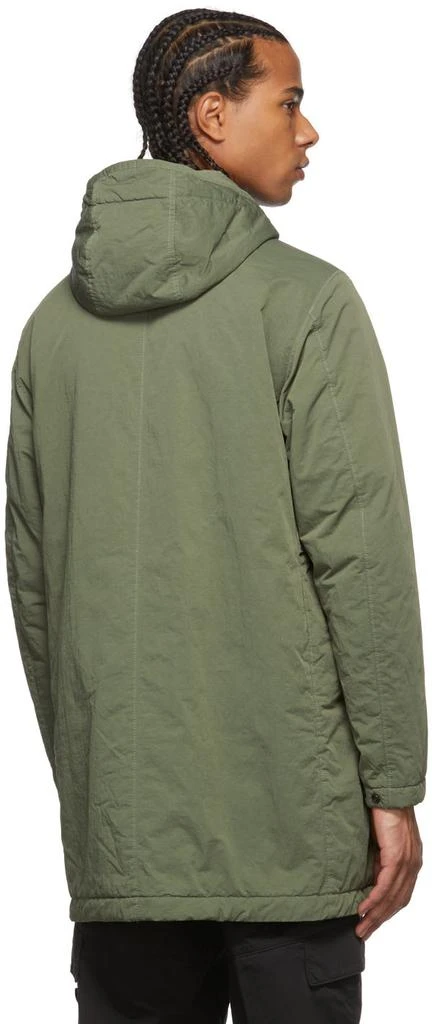 商品Stone Island|Green Taffeta Hyper Dense Coat,价格¥6036,第3张图片详细描述