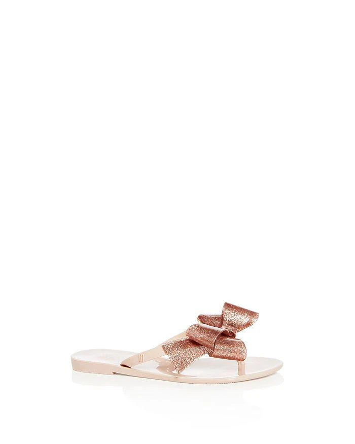 商品Mini Melissa|女孩(小童)Girls' Mel by Melissa Harmonic Bow III Flip Flop Sandals - Little Kid,价格¥248,第1张图片