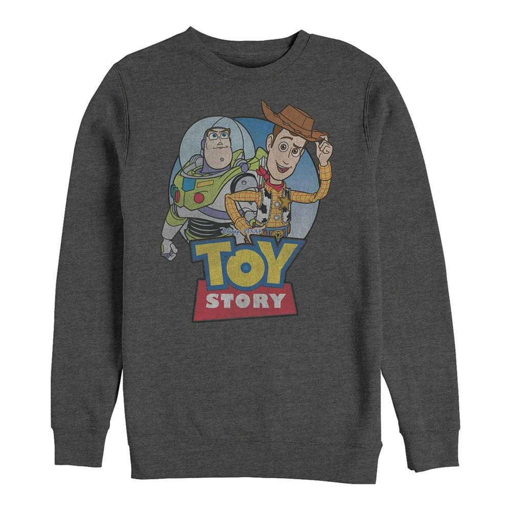 商品Disney|Disney Pixar Men's Toy Story Buzz and Woody Buddies, Crewneck Fleece,价格¥339,第1张图片