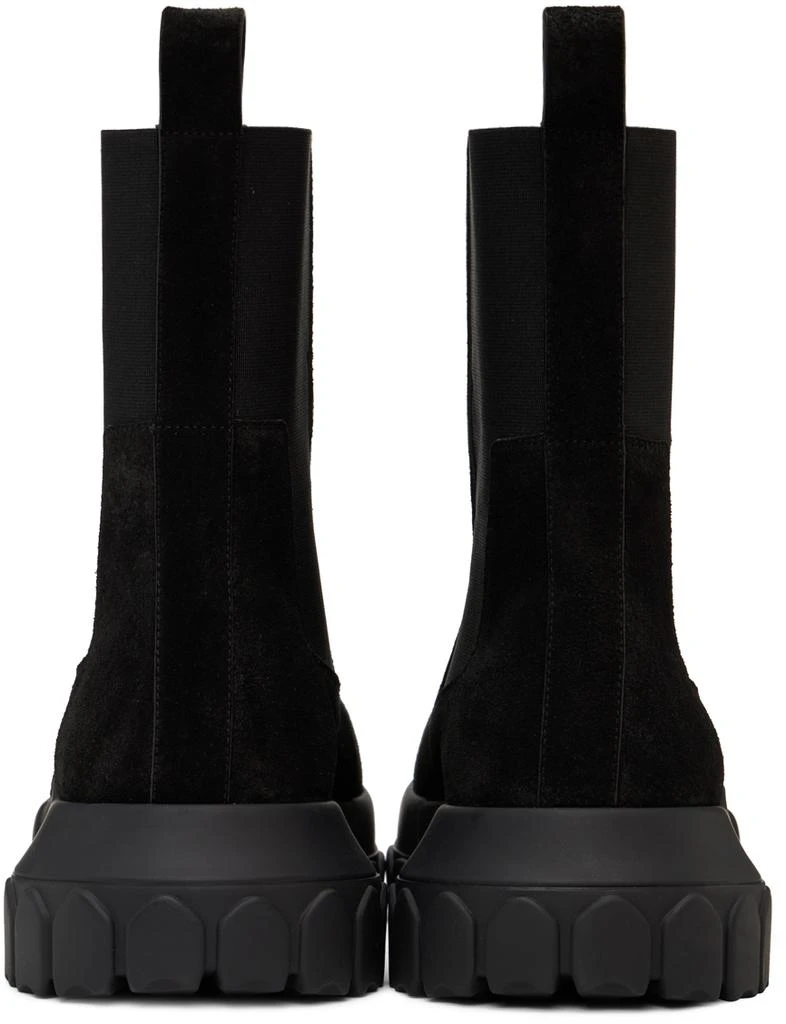 商品Rick Owens|Black Suede Beatle Bozo Tractor Boots,价格¥3735,第2张图片详细描述