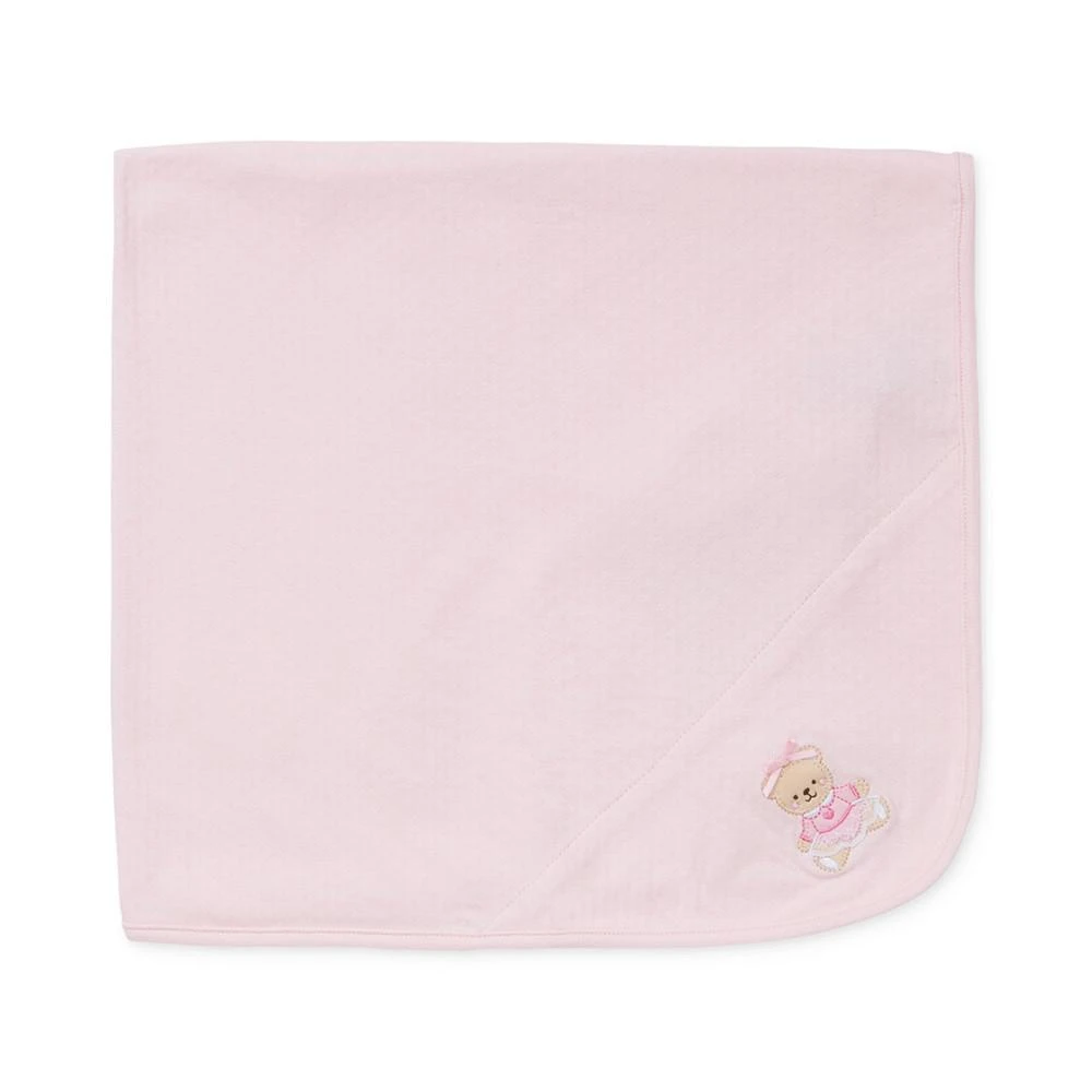 商品Little Me|Baby Girls Sweet Bear Blanket,价格¥97,第1张图片