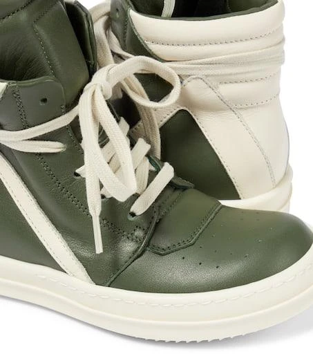 商品Rick Owens|Geobasket leather high-top sneakers,价格¥3193,第4张图片详细描述