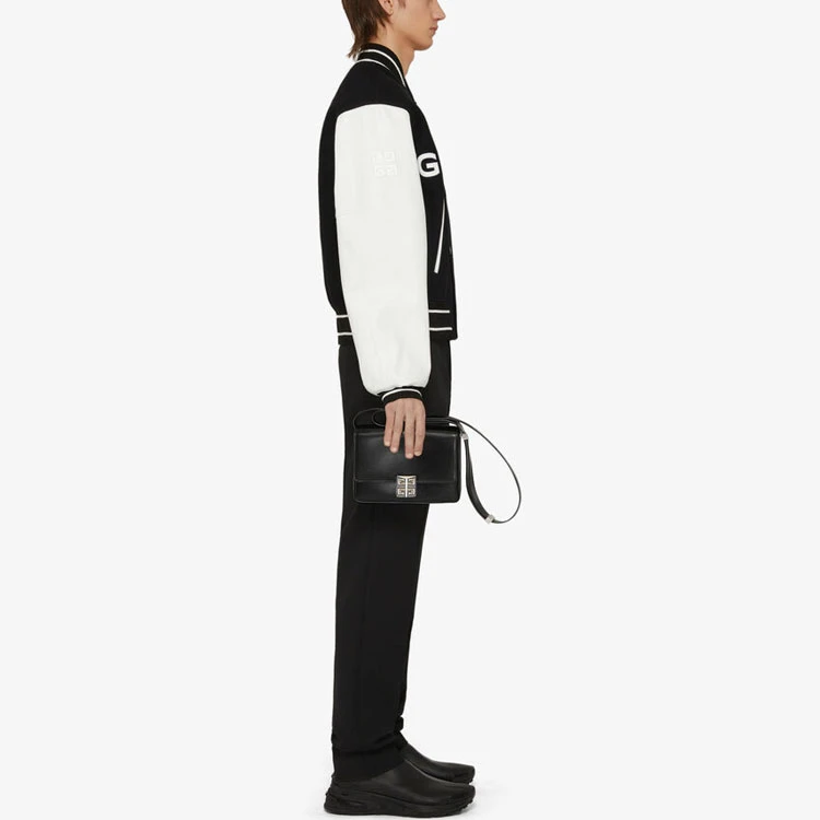 商品[国内直发] Givenchy|GIVENCHY纪梵希 Logo印花飞行员夹克外套 男款 黑色,价格¥11868,第7张图片详细描述