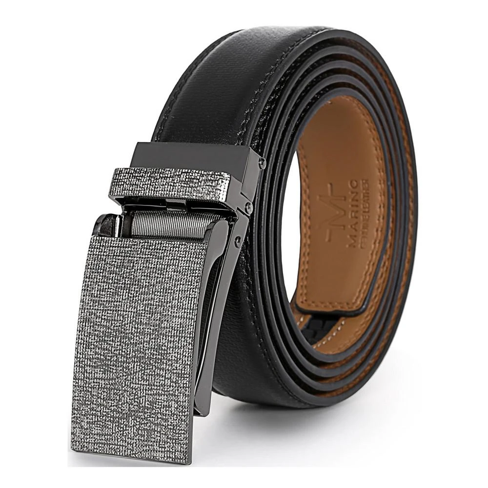 商品Mio Marino|Men's Linxx Designer Ratchet Leather Belt,价格¥187,第1张图片