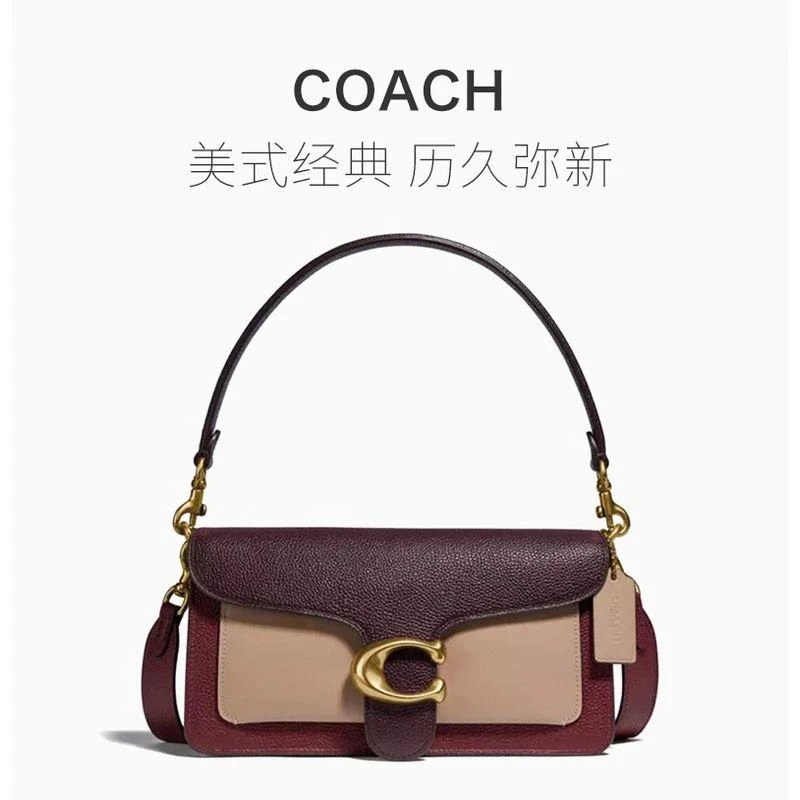 商品Coach|香港直邮COACH蔻驰女士中号手提包皮质单肩斜挎包73995B4EB1,价格¥4996,第9张图片详细描述