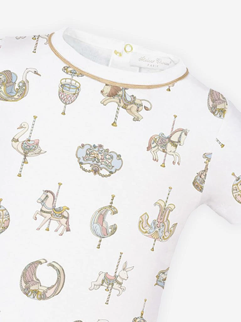 商品Atelier Choux|Atelier Choux Baby Carousel Onesie in White,价格¥440,第3张图片详细描述