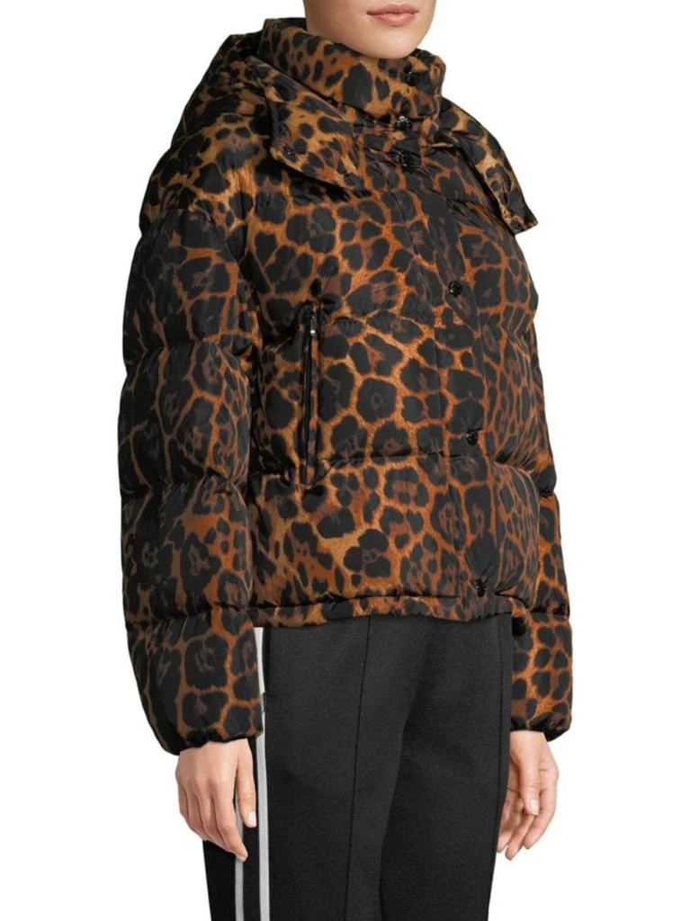 商品Moncler|Caille Matte Leopard Print Puffer Jacket,价格¥5445,第3张图片详细描述