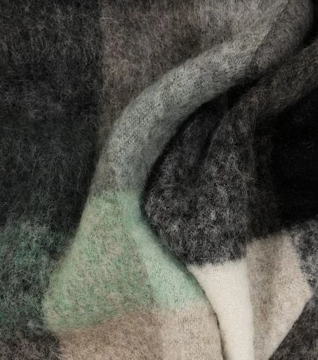 商品Acne Studios|格纹羊驼毛与羊毛混纺围巾,价格¥3118,第4张图片详细描述