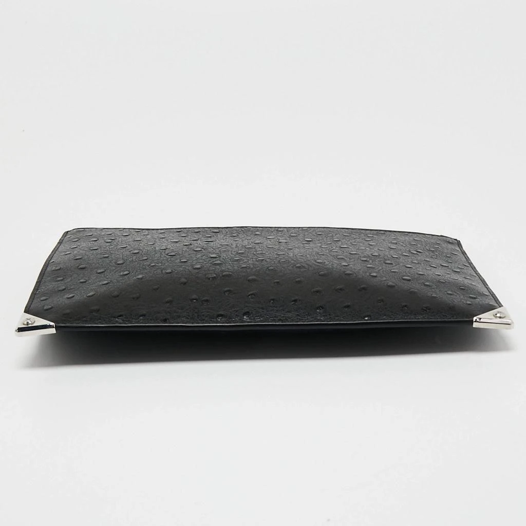 Alexander Wang Black Ostrich Embossed Leather Clutch 商品