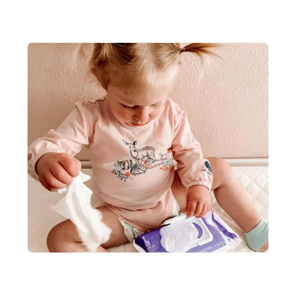 商品Sophie la Girafe Babycare|"Tiny Traveler" Kit, Includes 4 Minis: Hair & Body Wash, Tushy Cream, Baby Lotion, Face Cream plus 6 Travel Wipes (20 count) in Re-usable Travel Pouch,价格¥187,第3张图片详细描述