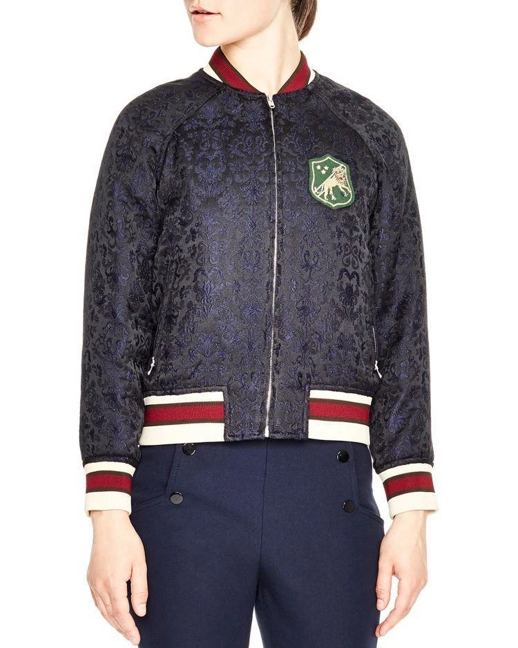 商品Sandro|Brocade 棒球夹克,价格¥2110,第1张图片