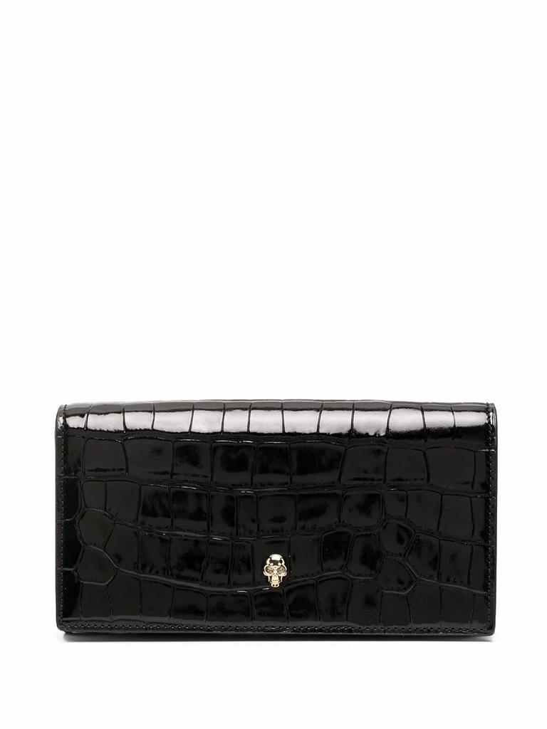 商品Alexander McQueen|Alexander Mcqueen Women's  Black Leather Wallet,价格¥3707,第1张图片