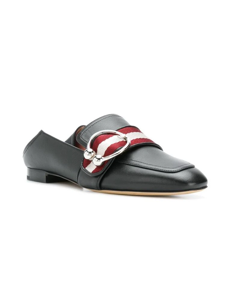 商品Bally|NEW Bally Malinda Ladies Black Lamb Leather Loafers,价格¥1932,第1张图片