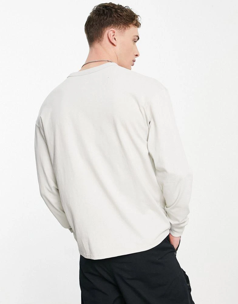 商品NIKE|Nike Premium Essentials oversized heavyweight long sleeve t-shirt in stone,价格¥362,第2张图片详细描述