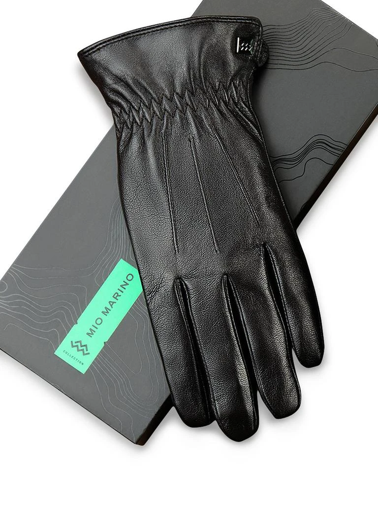 商品Mio Marino|Sheepskin Leather Touchscreen Gloves,价格¥342,第1张图片