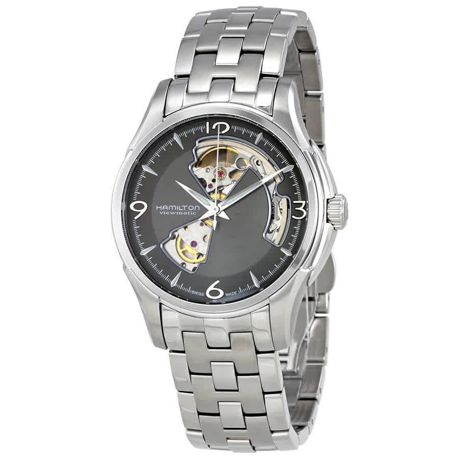 商品Hamilton|Hamilton Jazzmaster Open Heart Grey Dial Mens Watch H32565185,价格¥4864,第1张图片