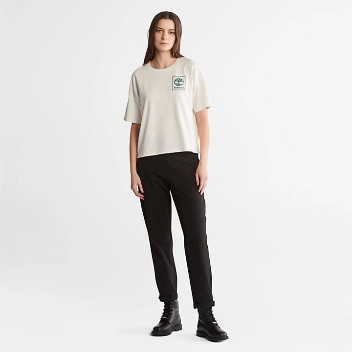 商品Timberland|Back Graphic Logo T-Shirt for Women in White,价格¥140,第3张图片详细描述