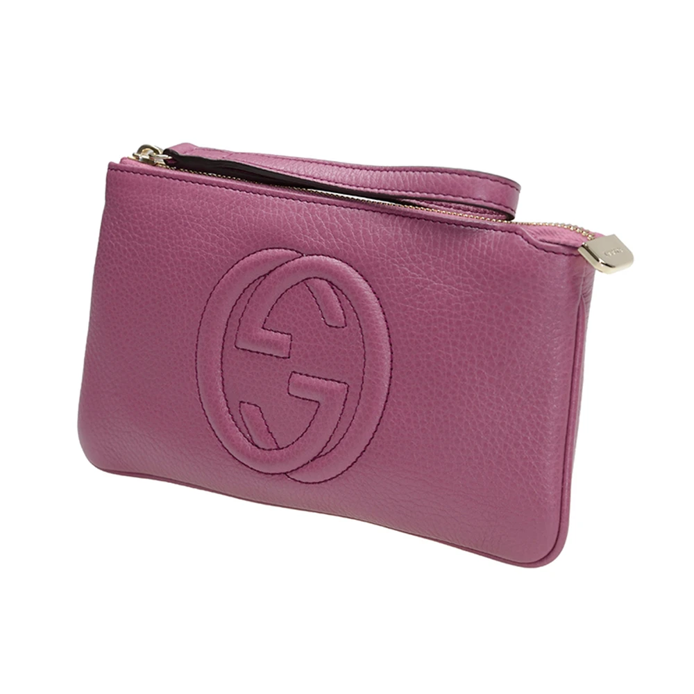 GUCCI 女士深粉色皮革手腕钱包 295840-A7M0G-5535 商品