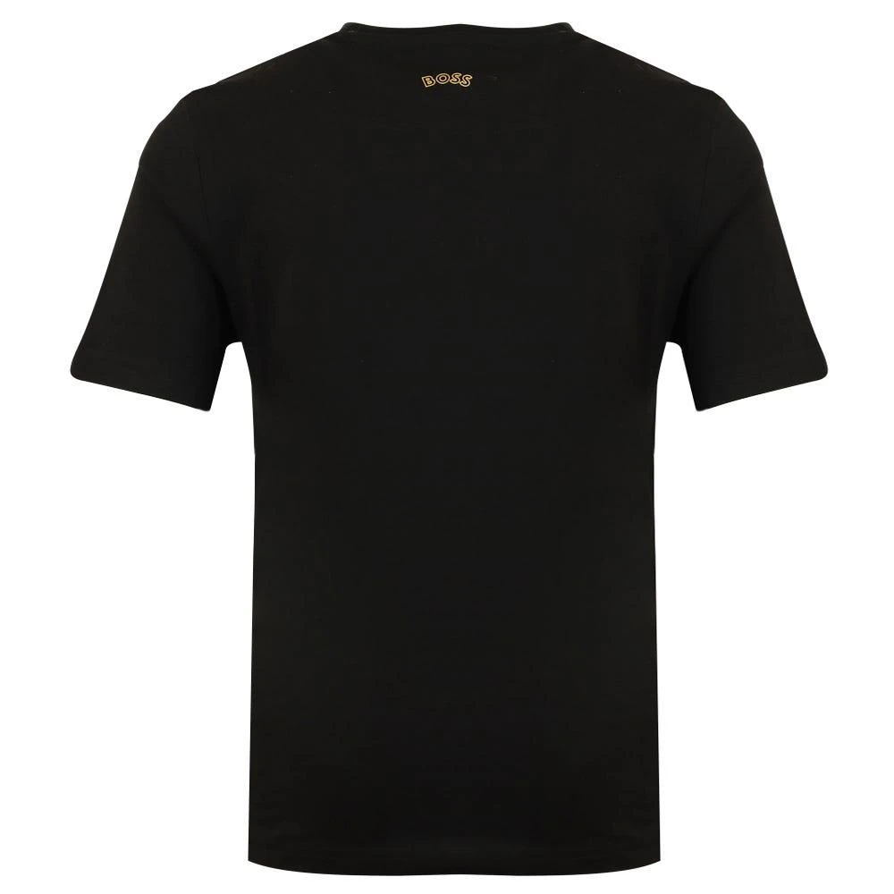 商品Hugo Boss|Black Short Sleeve Gold Bar Logo T Shirt,价格¥307,第3张图片详细描述