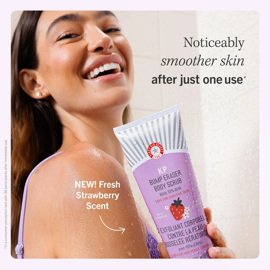 商品First Aid Beauty|First Aid Beauty KP Bump Eraser Body Scrub with 10% AHA - Body Exfoliant for Keratosis Pilaris 56.7g,价格¥99,第2张图片详细描述