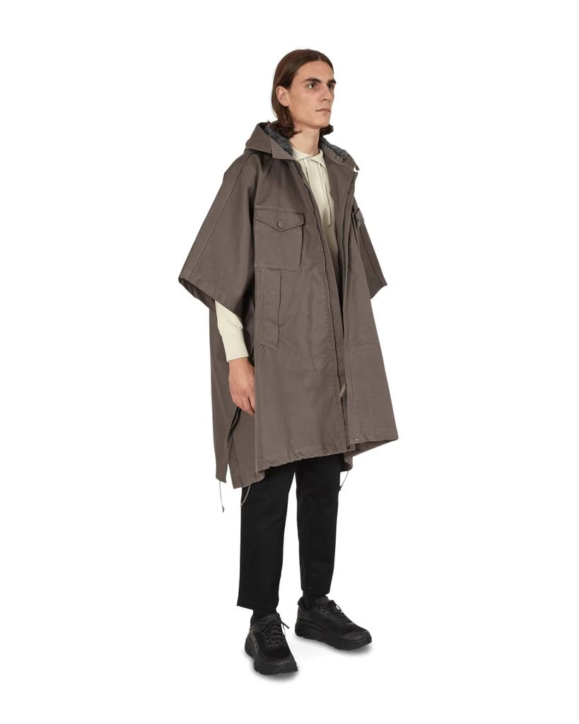 商品Stone Island|Raso Gommato Double Ghost Piece Poncho Grey,价格¥6067,第4张图片详细描述