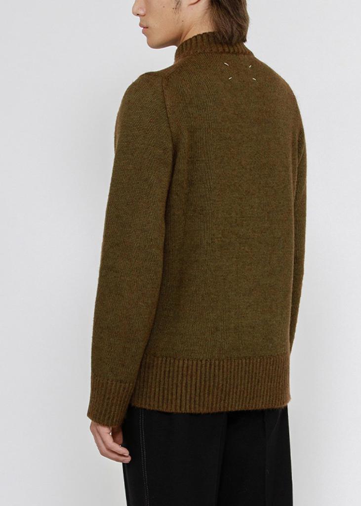 Maison Margiela Wool Quarter Zip Sweater商品第2张图片规格展示