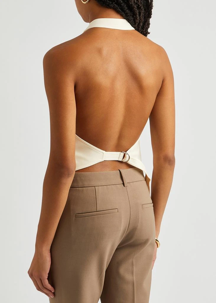 商品Helmut Lang|Halterneck open-back woven waistcoat,价格¥2116,第3张图片详细描述