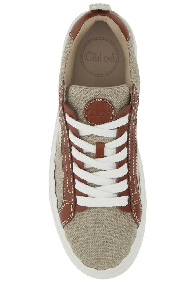 商品Chloé|Chloé Logo Printed Low-Top Sneakers,价格¥3771,第4张图片详细描述