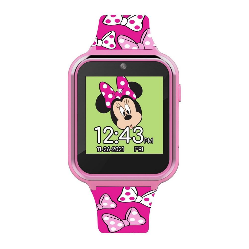 商品Accutime|Minnie Mouse Kid's Touch Screen Pink Silicone Strap Smart Watch, 46mm x 41mm,价格¥395,第4张图片详细描述