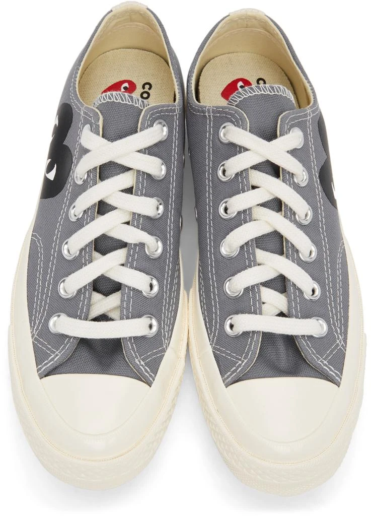 商品Comme des Garcons|Grey Converse Edition Half Heart Chuck 70 Low Sneakers,价格¥1204,第5张图片详细描述