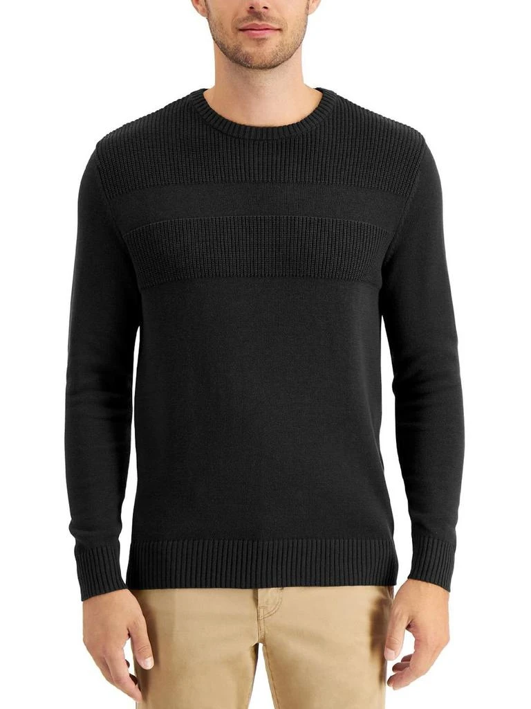 Mens Cotton Ribbed Trim Sweater 商品