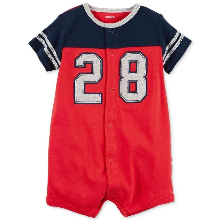 商品Carter's|Colorblocked 28 Romper, Baby Boys (0-24 months),价格¥36,第2张图片详细描述