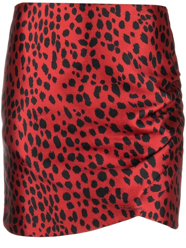 商品Just Cavalli|Just Cavalli Women's  Red Acetate Skirt,价格¥2754,第1张图片