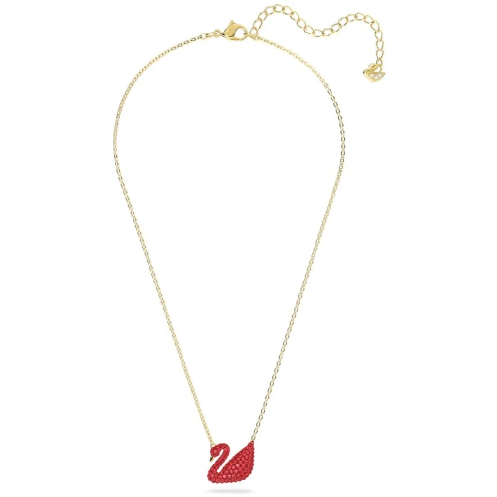 商品Swarovski|Swarovski Women's Pendant - Iconic Swan Bright Red Crystals Gold Tone Plated | 5465400,价格¥779,第2张图片详细描述