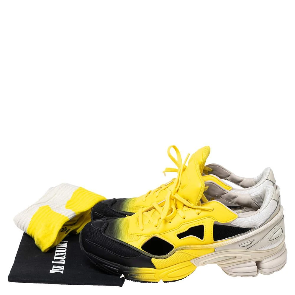 adidas By Raf Simons Tricolor Leather And Fabric Ozweego Lace Up Sneakers Size 43.5 商品