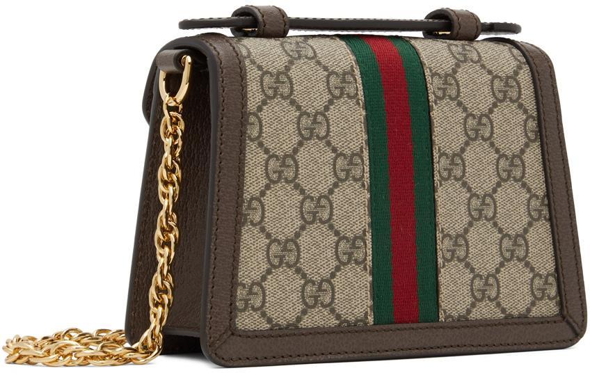 商品Gucci|Beige Ophidia GG Top Handle Bag,价格¥15555,第5张图片详细描述