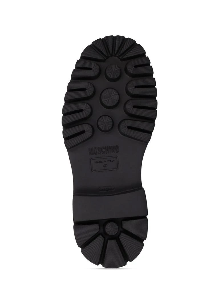 商品Moschino|45mm Leather Combat Boots,价格¥5152,第5张图片详细描述