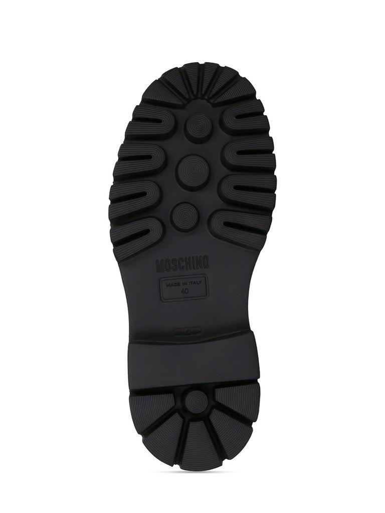 商品Moschino|45mm Leather Combat Boots,价格¥7065,第7张图片详细描述