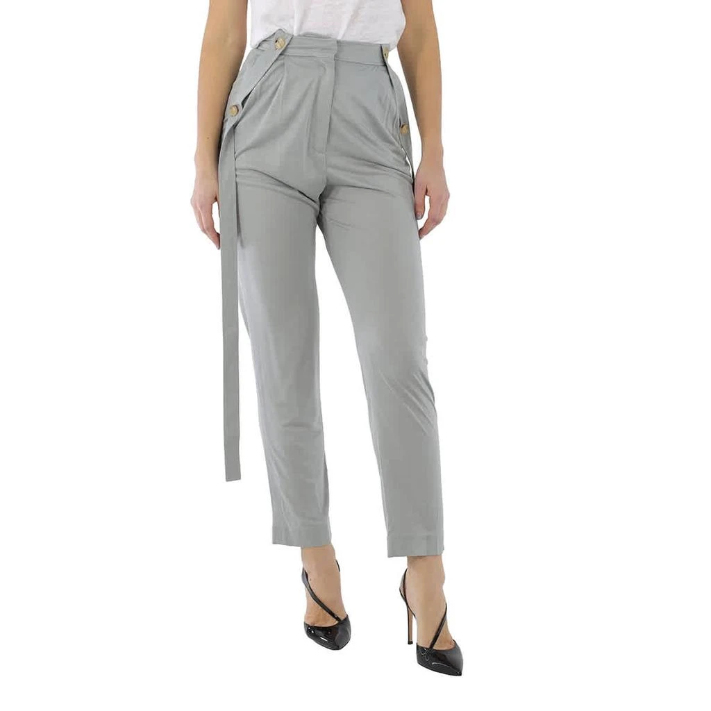 商品Burberry|Ladies Heather Melange Strap Detail Jersey Tailored Trousers,价格¥2241,第1张图片