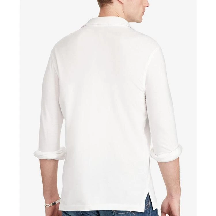 商品Ralph Lauren|Men's Long-Sleeve Featherweight Cotton Mesh Polo,价格¥376,第4张图片详细描述