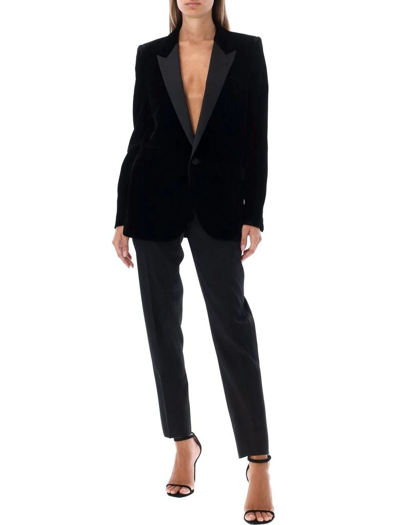 商品Yves Saint Laurent|Saint Laurent Single-Breasted Tailored Tuxedo Jacket,价格¥14693,第4张图片详细描述