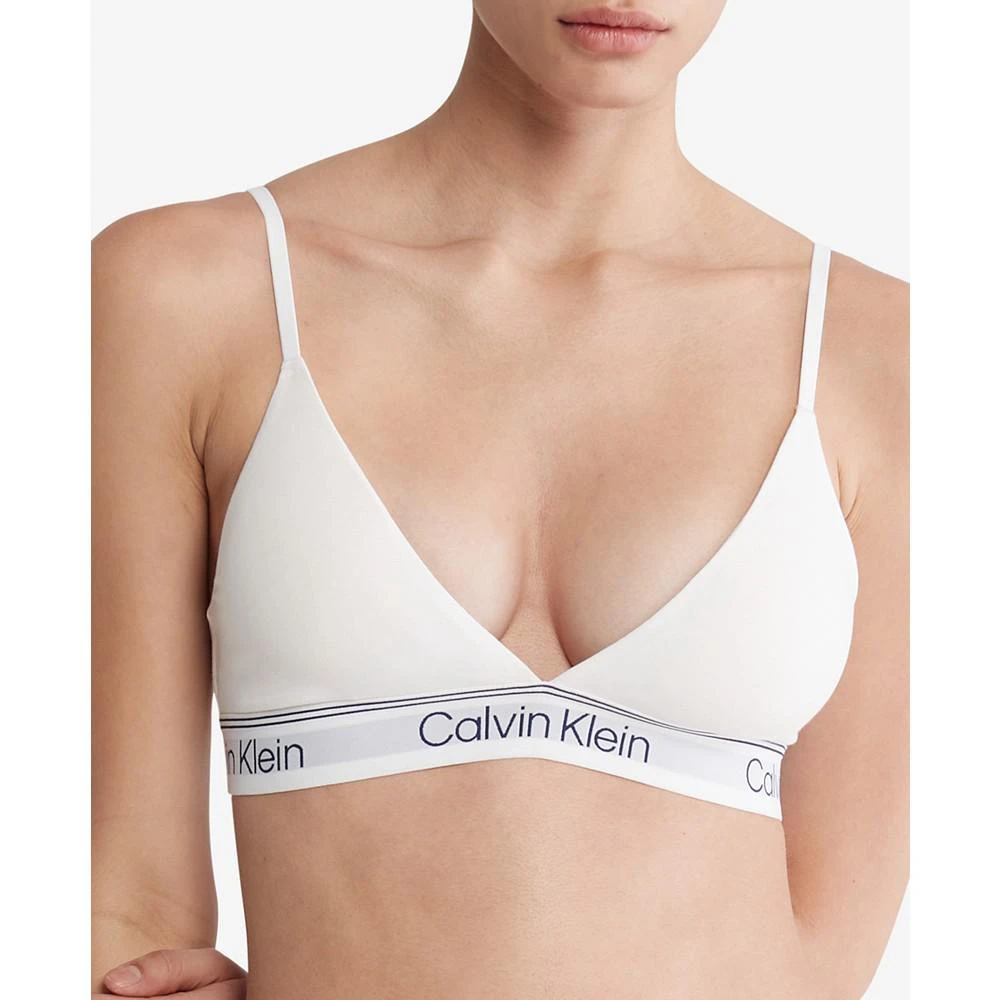 商品Calvin Klein|Women's Athletic Lightly Lined Triangle Bralette QF7186,价格¥191,第1张图片