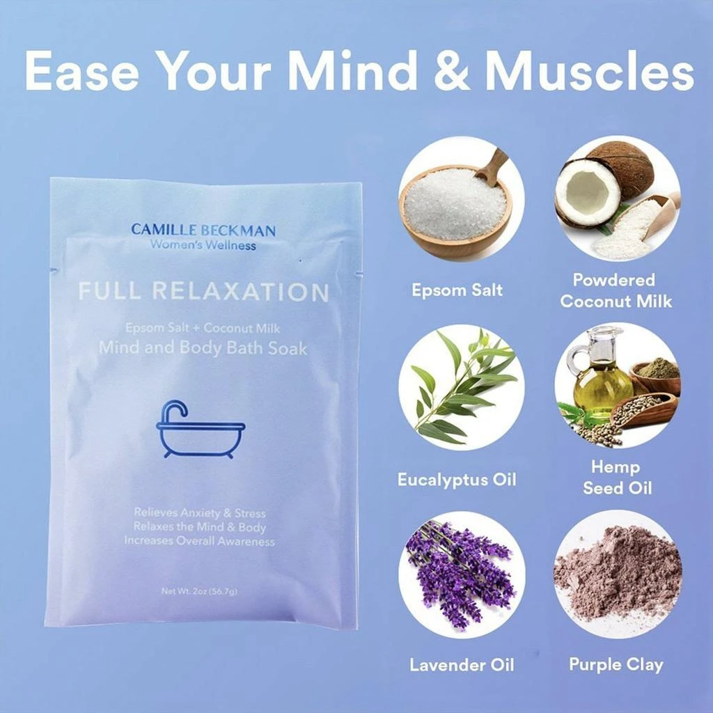 商品Camille Beckman|Bath Soak -  Full Relaxation - Mind and Body Bath Soak 2oz,价格¥30,第2张图片详细描述